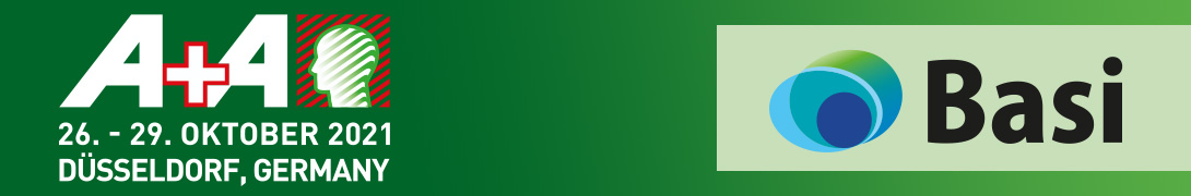 Header Banner für die Konferenz: 37. Internationaler A+A Kongress für Arbeitsschutz und Arbeitsmedizin 2021. Diese geht vom 26. Oktober 2021 bis 29. Oktober 2021.